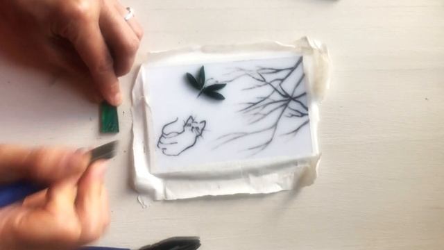 Своими руками. Мастер класс. Как сделать картину из стекла. Кот в каждый дом. смотреть онлайн