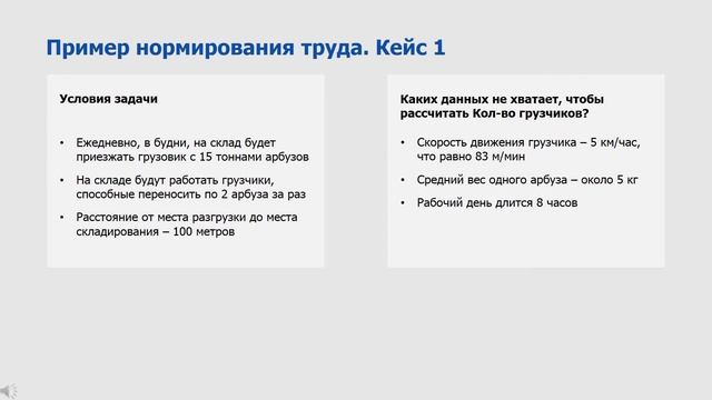 Нормирование труда. Часть 1 смотреть онлайн