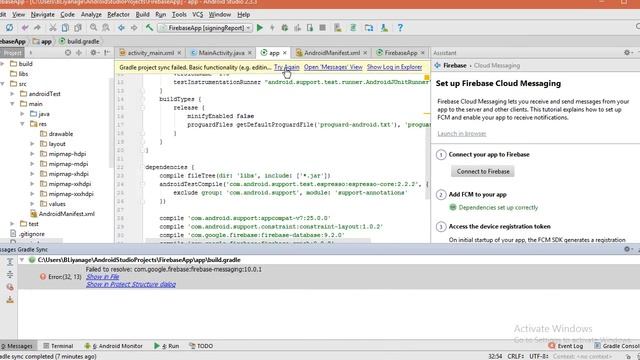 Failed to resolve com.google.firebase: firebase-core 10.0.1 смотреть онлайн