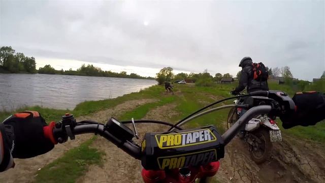 Питбайк JMC 140 по маршруту, открытие мотосезона 2015 смотреть онлайн