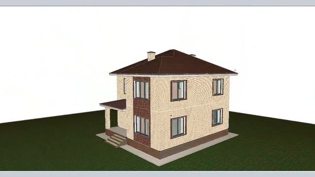 Проект ПМ3-137 двухэтажного кирпичного дома площадью 137кв.м. смотреть онлайн