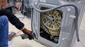 Стиральная машина  Haier не греет воду, выдаёт ошибку err4! Как заменить тен?