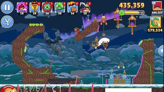 HOW TO GET 3 Stars for LEVEL 1 in ANGRY BIRDS FRIENDS TOURNAMENT 1347 without POWER ( NO POWER-UP смотреть онлайн