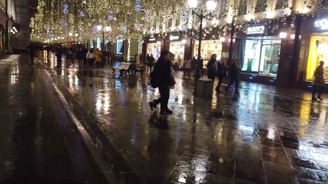 Никольская улица. Главная достопримечательность Москвы.Яркость и Красота вечерней Москвы. смотреть онлайн