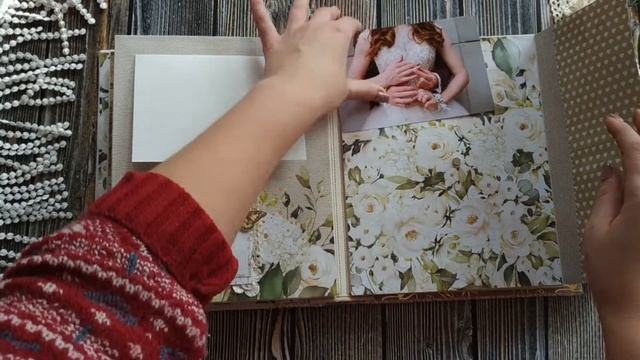 Свадебный скрапальбом для фото из бумаги Tenderness от Скрапмир смотреть онлайн