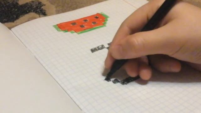 Рисуем по клеточкам розу урок #2 смотреть онлайн