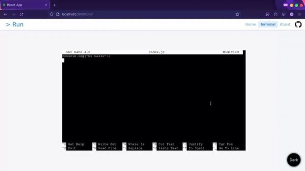 Web Based Terminal version 2 | Run command on server through browser