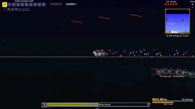 Terraria calamity mod! Summoner only The Destroyer Nohit! (revengeance mode) смотреть онлайн