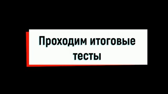 Тренировочное и итоговое тестирование