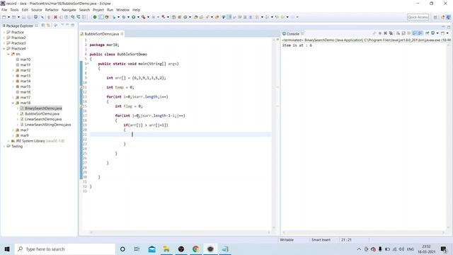 #95 Bubble Sort java #interviewquestion смотреть онлайн