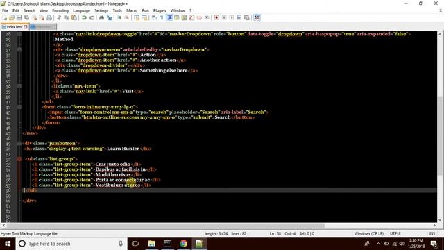 Bootstrap 4 bangla tutorial 13(List ) смотреть онлайн