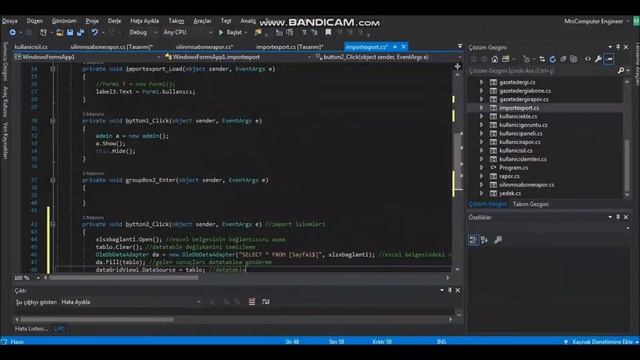 C# Data Import / Data Export with Excel || C# Excelden Veri Çekme Excele Veri Gönderme смотреть онлайн