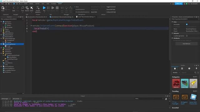 How to Script a FIREBALL ABILITY in ROBLOX STUDIO смотреть онлайн