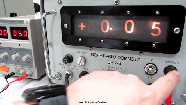 Soviet made voltmeter / kiloohmmeter BK2-6 (circa 1970) смотреть онлайн