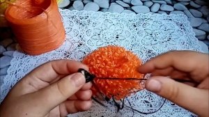 "Лисичка"//Мочалка-игрушка//Подробный МАСТЕР-КЛАСС