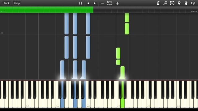 Ludwig van Beethoven - Ode To Joy [Synthesia Tutorial] смотреть онлайн