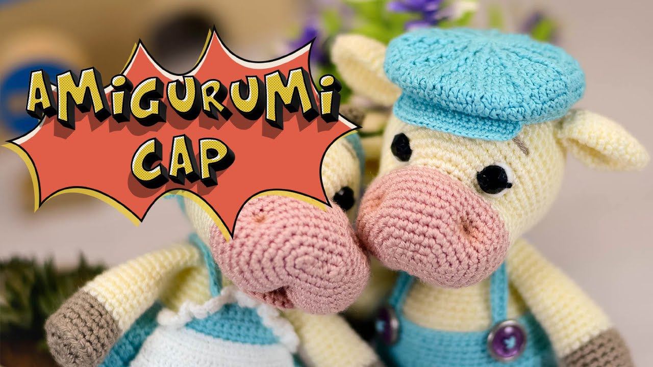 HOW TO KNIT CAP for a bull | Amigurumi clothes | crochet for beginners | crochet Amigurumi смотреть онлайн