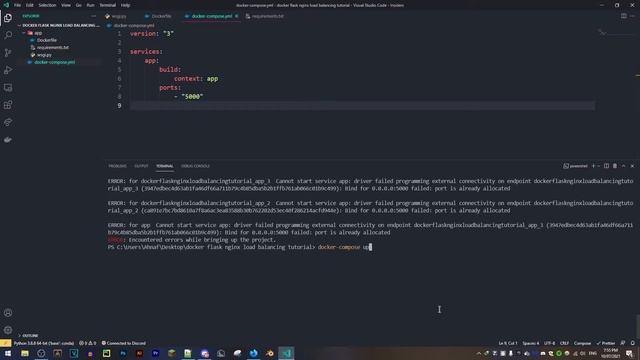 Flask Load Balancing Using Nginx and Docker смотреть онлайн