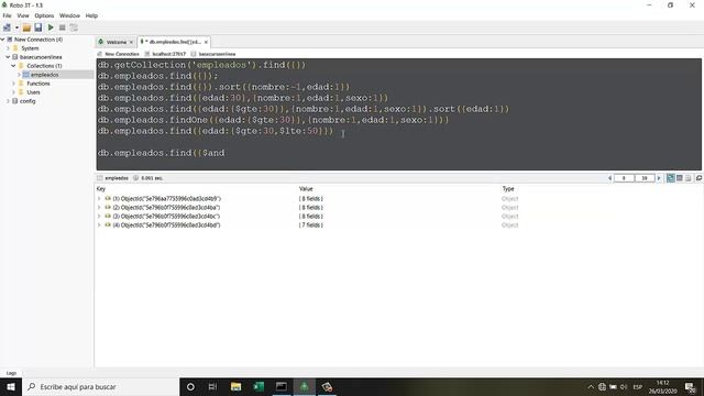 Tutorial MongoDB 4.2 parte 6- Consultas Find смотреть онлайн