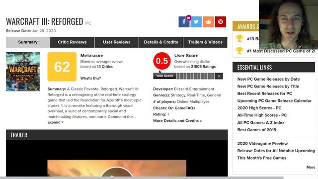 WarCraft 3 reforged: another example of how proprietary game developers treat their customers смотреть онлайн
