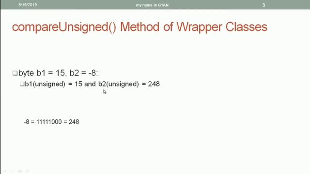 Wrapper Classes in Java | #58 | compareUnsigned() Method of Byte, Short, Integer and Long Classes смотреть онлайн