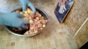 Картофельно- мясная колбаса по-белорусски.