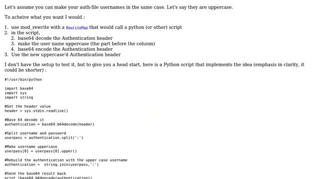 Case insensitive Basic Authentication with Apache смотреть онлайн
