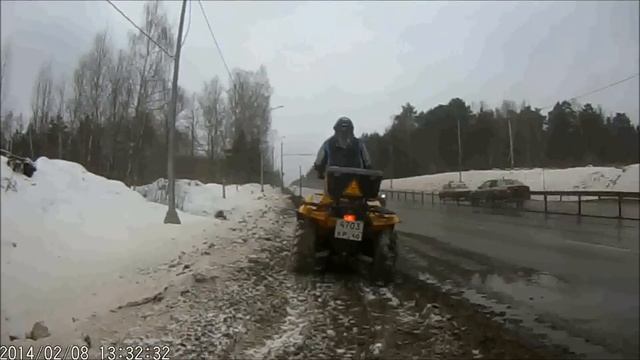 зимние покатушки на CFmoto - winter riding смотреть онлайн