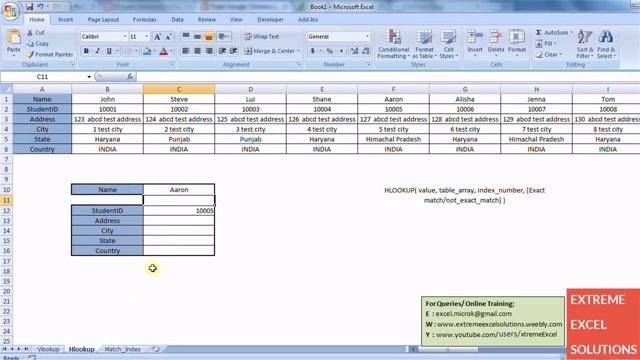 Excel VLOOKUP, HLOOKUP and MATCH INDEX online excel training 10 min HD Low, 360p смотреть онлайн