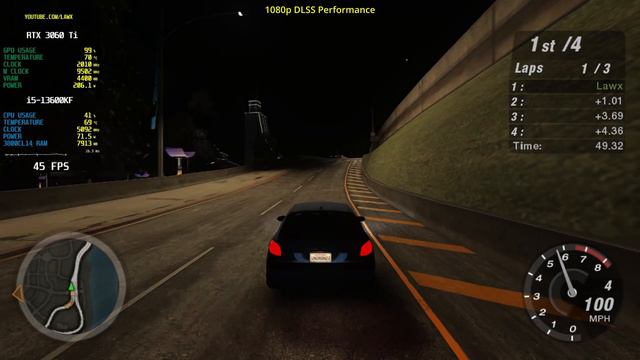 Need for Speed Underground 2: RTX Remix on RTX 3060 Ti смотреть онлайн
