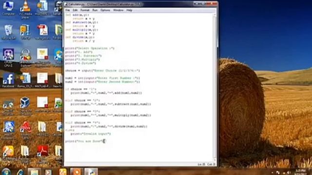 How to get out put in Python.......?Calculator Program In python......... смотреть онлайн