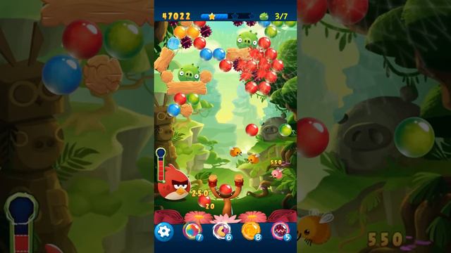 Angry Birds POP Bubble Shooter - Level 95. Gameplay Android walkthrough смотреть онлайн