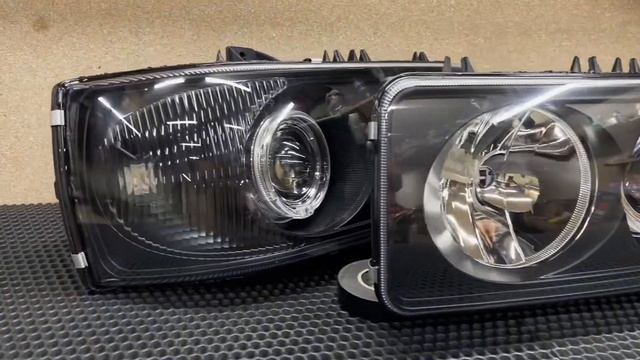 DAF FX95 FX105 Bi-LED линзы модули комплект фар смотреть онлайн