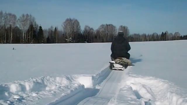 Мотобуксировщик( Мухтар ) По глубокому снегу 17.02.2017 смотреть онлайн