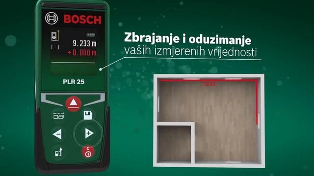 Bosch PLR 25 daljinomjer смотреть онлайн