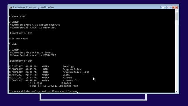 Windows 10: How to enable Administrator account without logging. смотреть онлайн