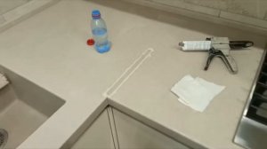 Как заделать трещину на столешнице из искусственного камня