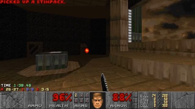 Doom II - MAP01: Entryway (Nightmare! 100% Secrets + Items) смотреть онлайн