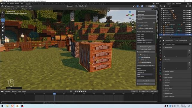 Episode 12: Placing + Animating Blocks & using UV Editor | Create Minecraft Animations using Blende смотреть онлайн