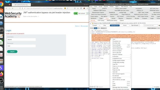 JWT authentication bypass via jwk header injection смотреть онлайн