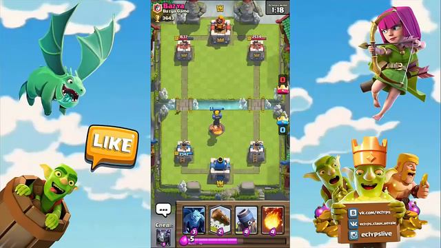 ДАЮ БАЗЕ НОВЫЕ КАРТЫ! НОВАЯ КАРТА ТАЩИТ?! Clash Royale/Клеш Рояль смотреть онлайн
