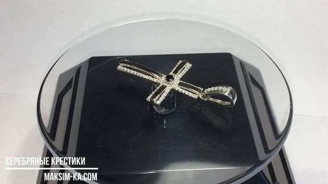 Нательный крестик из серебра смотреть онлайн