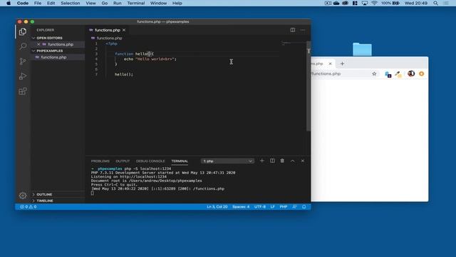 FUNCTIONS in PHP смотреть онлайн
