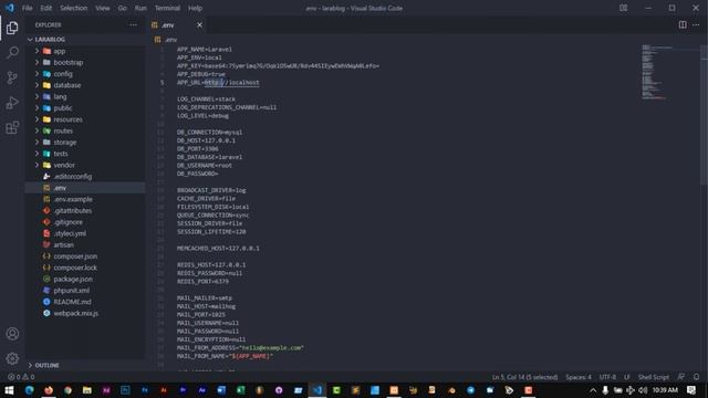 Build a Blog with Laravel [8,9] #3 - Setup dot env file and database смотреть онлайн