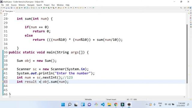 Program to Find Sum of Squares of Digits Using Recursion | Recursion Function смотреть онлайн