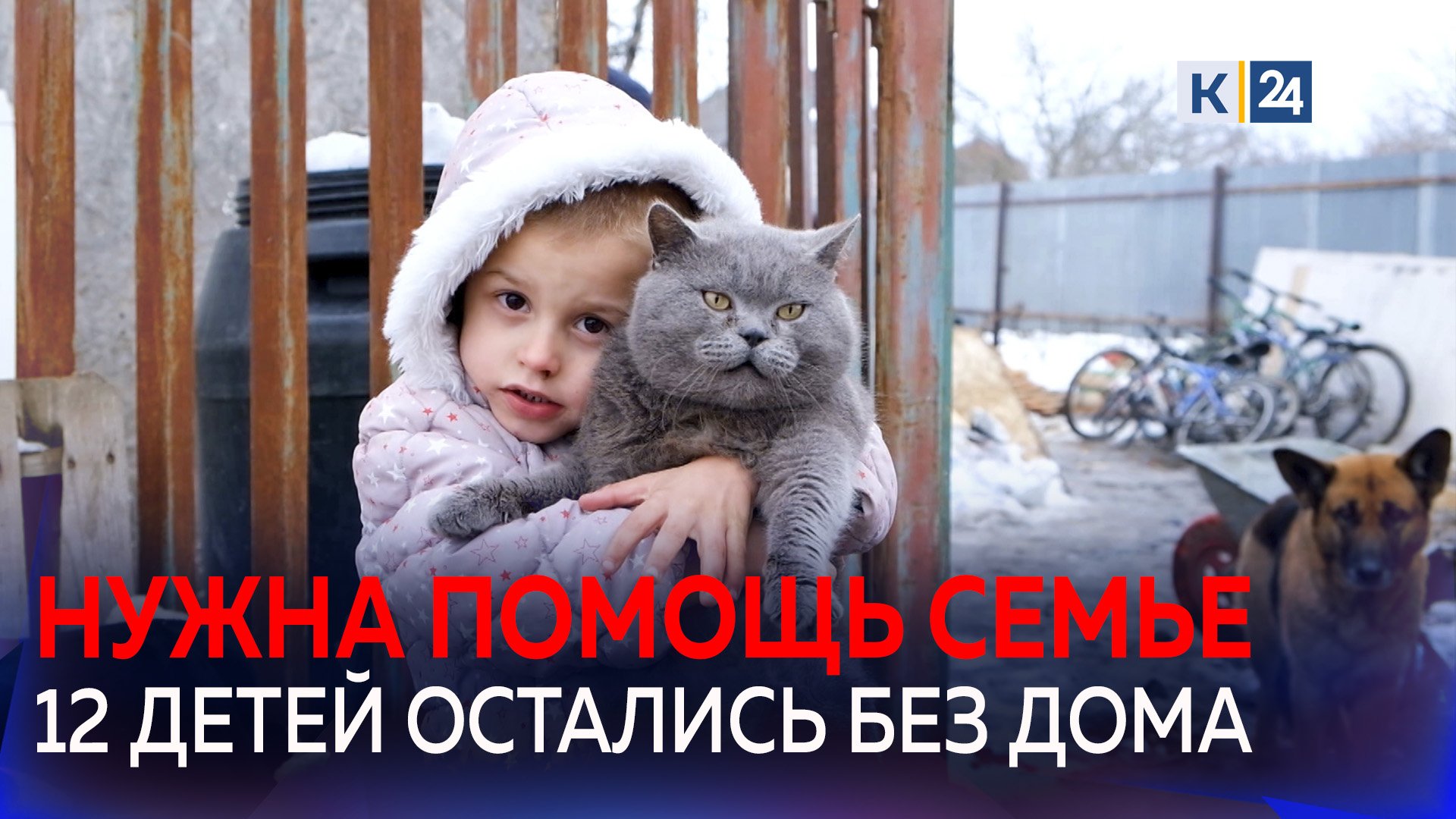 Семья с 12 детьми осталась без жилья из-за пожара смотреть онлайн
