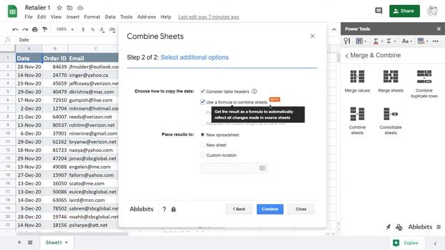 3 ways to merge multiple Google sheets. Part 2 – Combine Sheets add-on смотреть онлайн