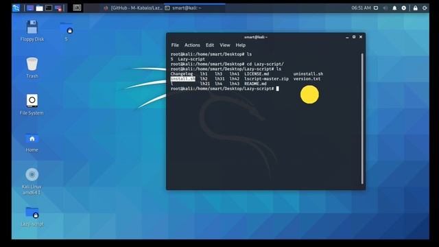 Install hacking tool ™(#lazy script) in Kali Linux смотреть онлайн