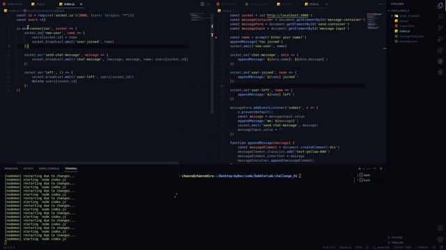 Chat app with socket io and nodeJs смотреть онлайн