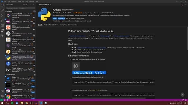 Getting Started with Python and Visual Studio Code | Python "Hello World" Tutorial смотреть онлайн